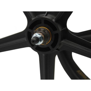 SKYWAY TUFF Graphite Gold 9T Rivet 20 Wheel Set Black Gold BMX Bible Australia